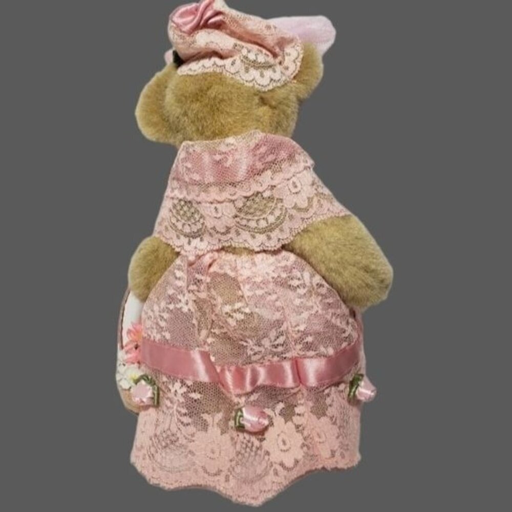 Annette funicello vtg flower girl bear pink lace dress - Picture 2 of 11